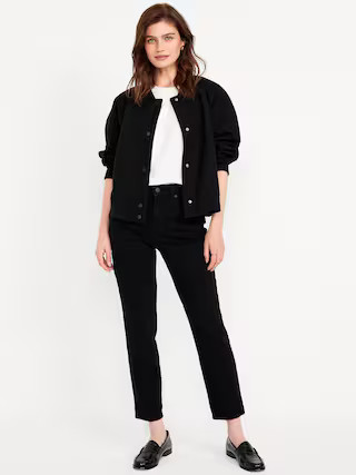 High-Waisted OG Straight Ankle Jeans | Old Navy (US)