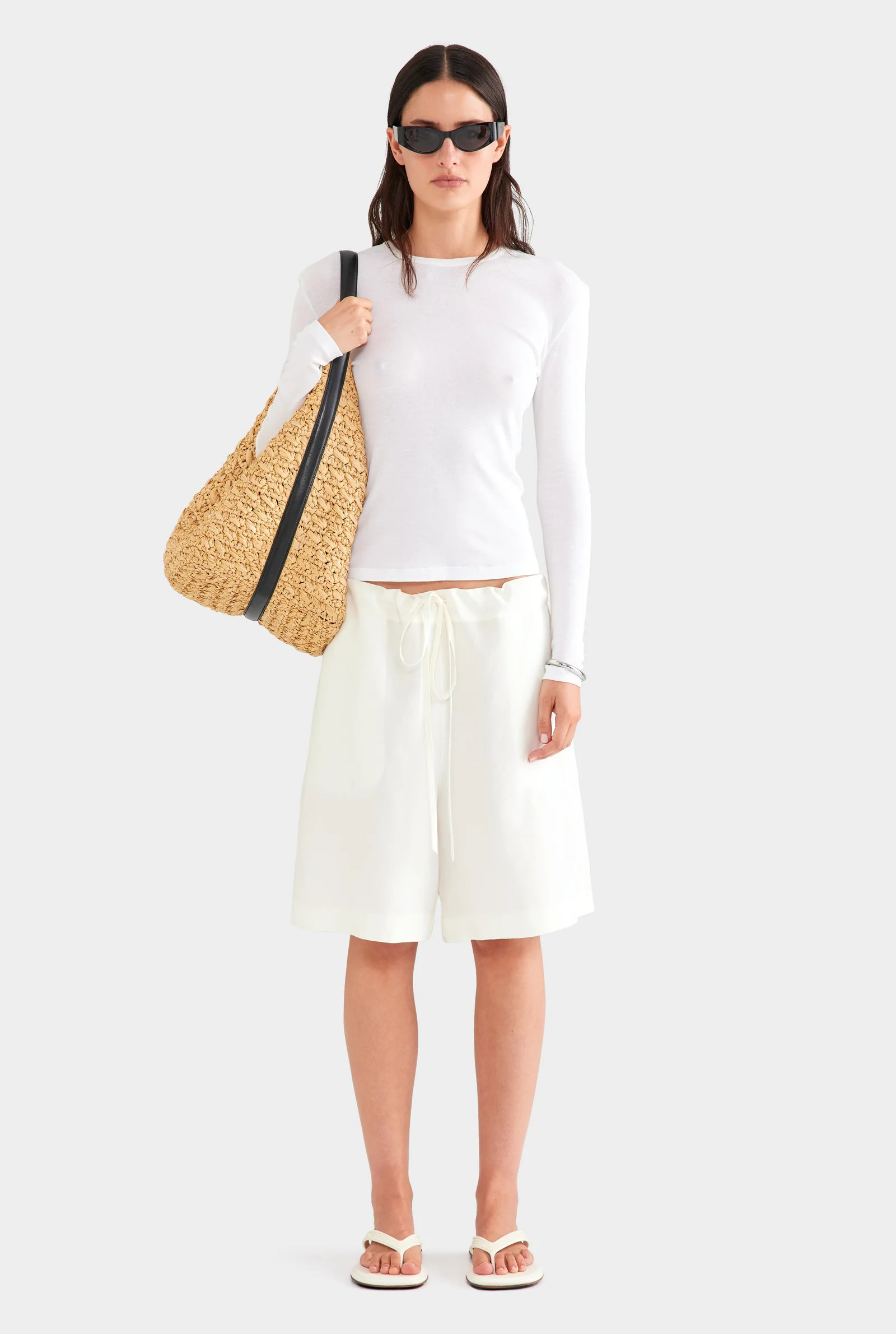 Silk Linen Drawstring Short | Venroy AU