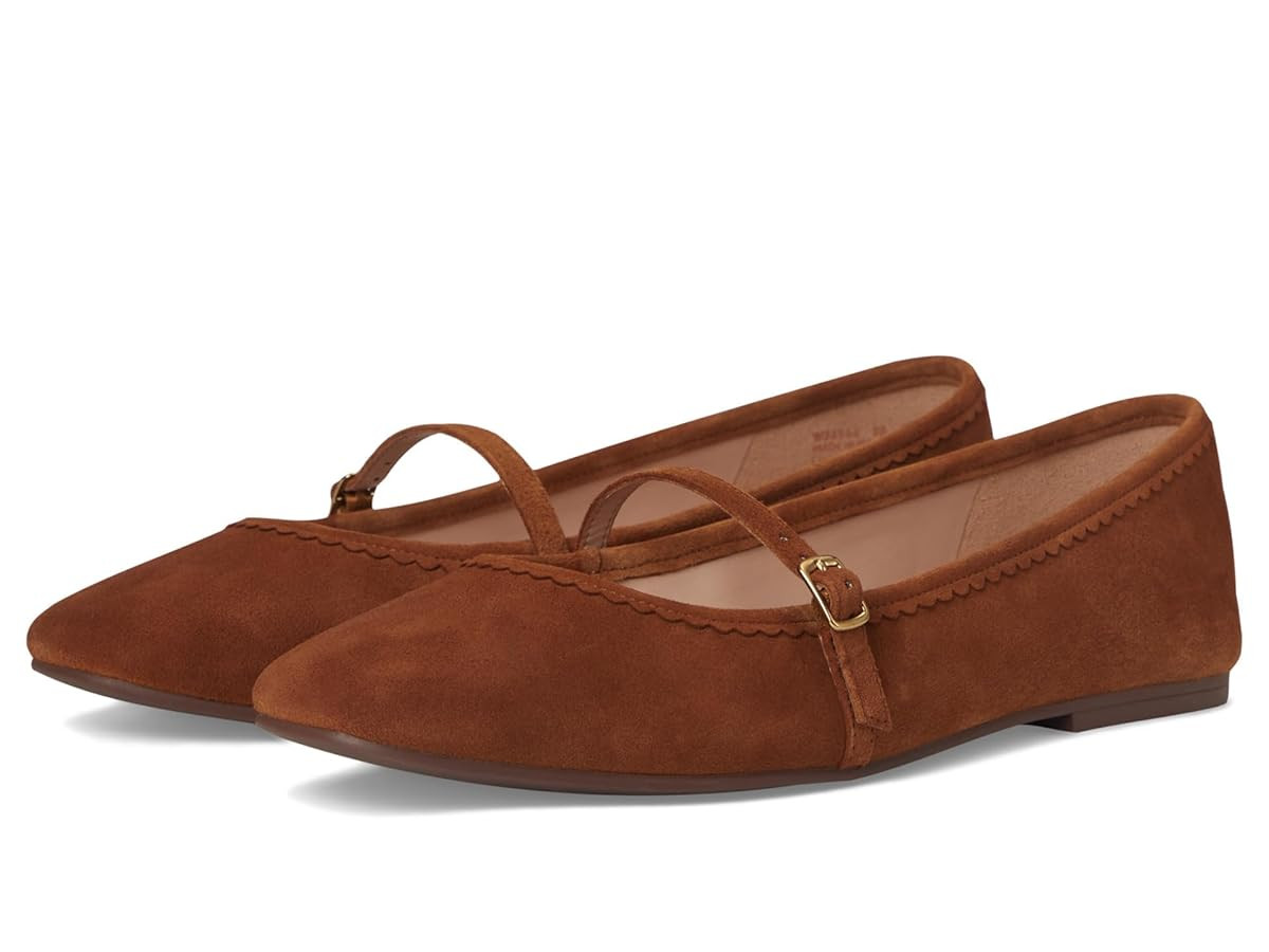 Cole Haan Womens Yelena Scalloped Maryjane Ballet Flats | Amazon (US)