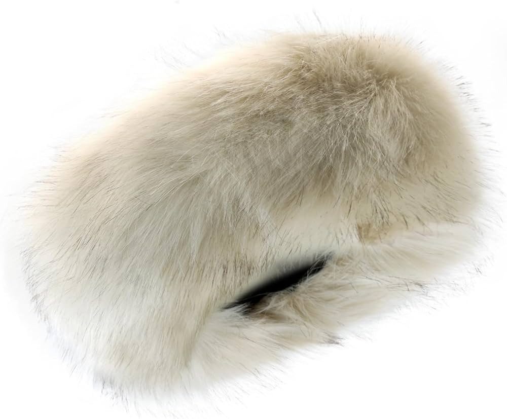 Faux Fur Headband for Women Elastic Fuzzy Thick Earmuffs Winter Headwrap Ear Muffs Furry Ear Warm... | Amazon (US)