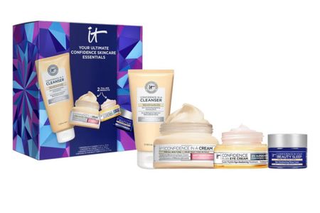 IT COSMETICS YOUR ULTIMATE CONFIDENCE ESSENTIALS SKINCARE GIFT SET
2 FULL SIZE PRODUCTS, 2 TRAVEL SIZE PRODUCTS $45 Huge Savings!

#LTKGiftGuide #LTKsalealert #LTKHoliday