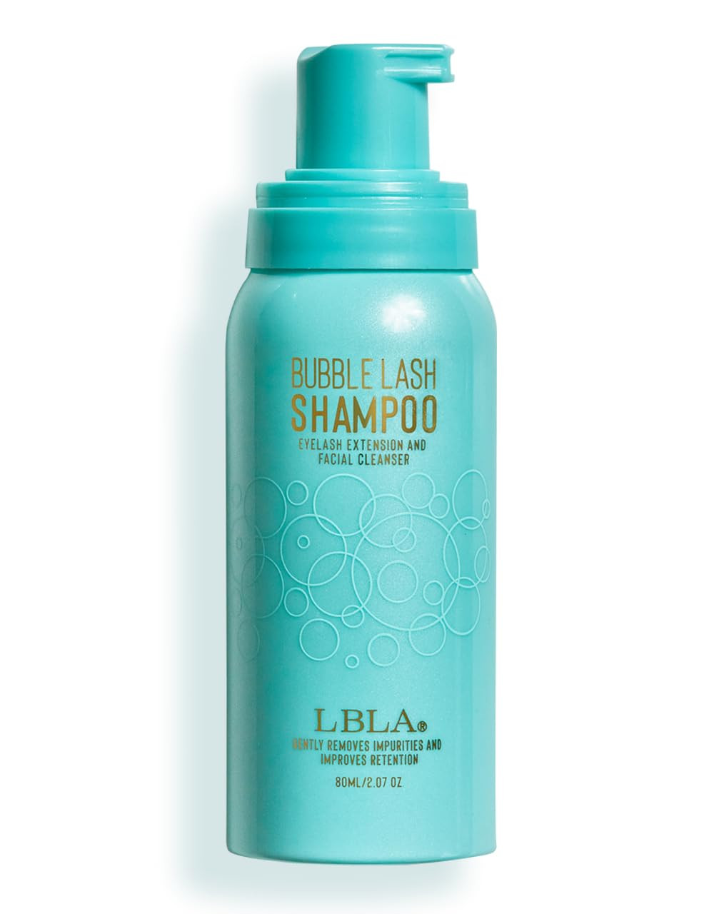 LBLA Bubble Lash Shampoo - Daily Lash Extension Cleanser Lash Bath - Lashbox LA Travel Size 80 ml - Gentle Lactic Acid pH-Balanced Lash Cleanser and Makeup Remover | Amazon (US)