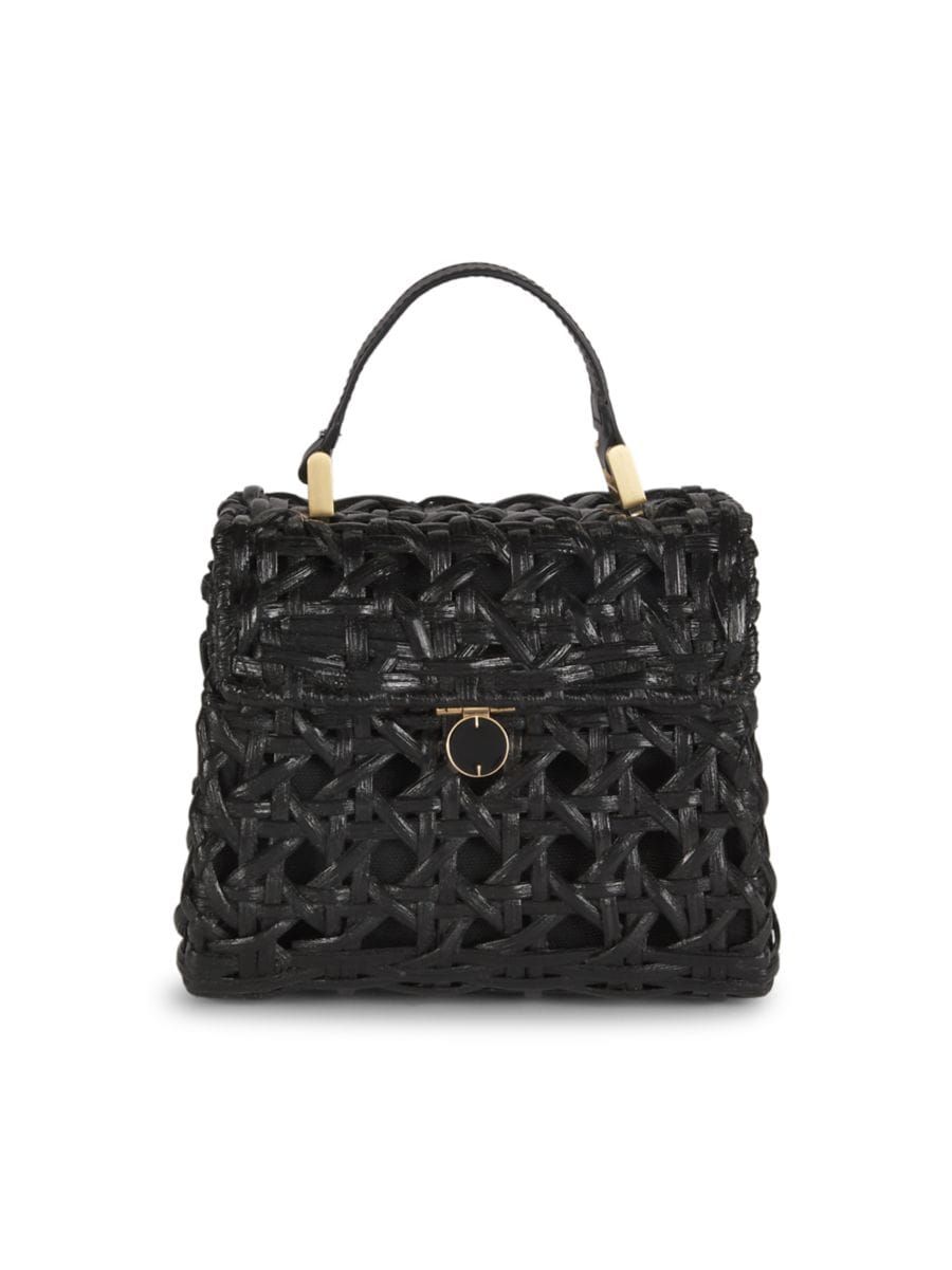 Sybil Rattan & Leather Crossbody Bag | Saks Fifth Avenue