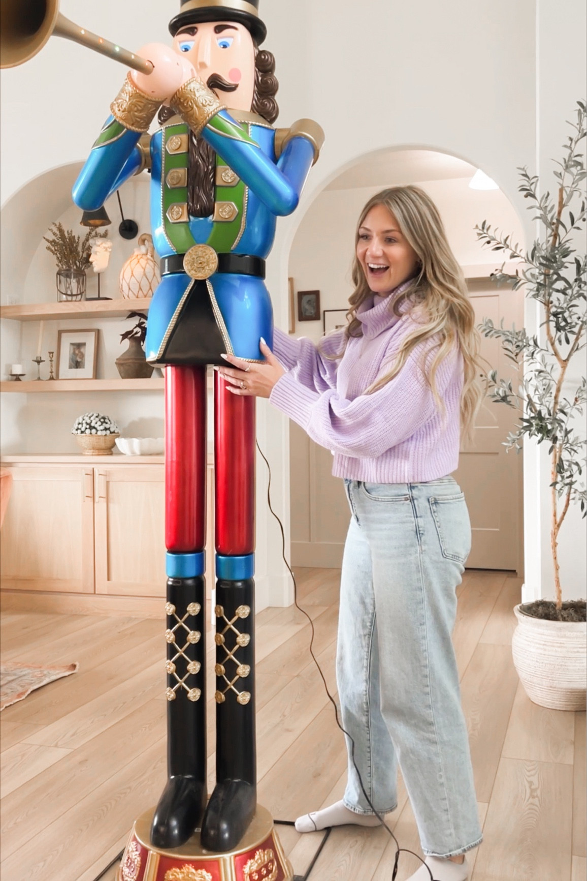 8 foot Home Depot giant nutcracker for Christmas! Giant Christmas decor 

#LTKhome #LTKHolidaySale #LTKHoliday