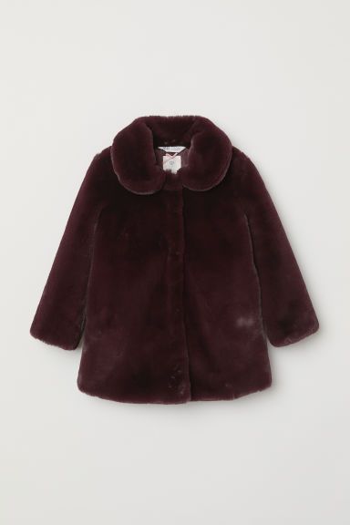 H & M - Faux Fur Jacket - Red | H&M (US + CA)