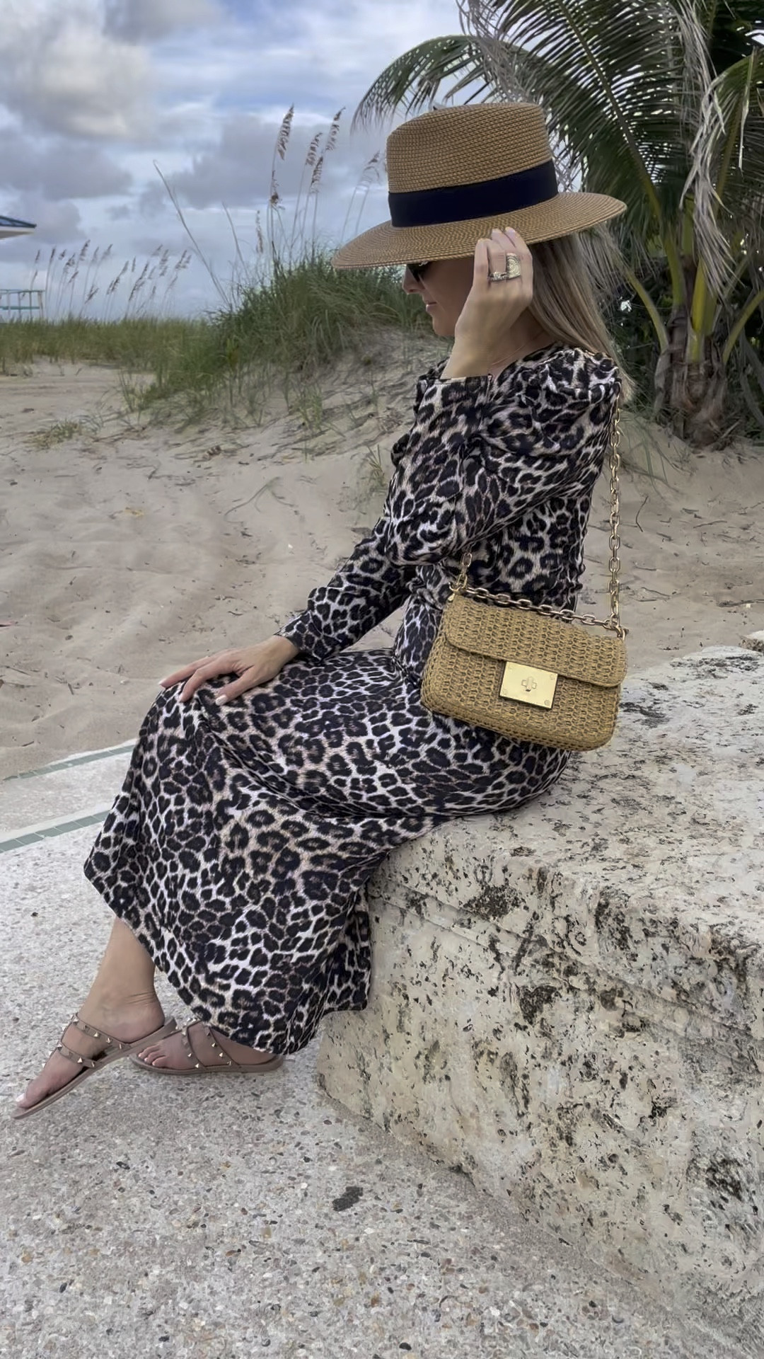 Loving how my new @EricJavits accessories elevate my leopard dress! My Squishee® Instinct fedora, adorned with a sleek black ribbon, is effortlessly chic. Plus, it’s soft, lightweight, and packable while blocking 98% of those pesky sun rays. And I can’t stop raving about my Lil Cherie raffia bag—it’s so versatile with three stylish options and an outside pocket for quick phone access. 👜✨ #StyleGoals #EricJavitz  #AD

#LTKFindsUnder100 #LTKOver40 #LTKNYFW