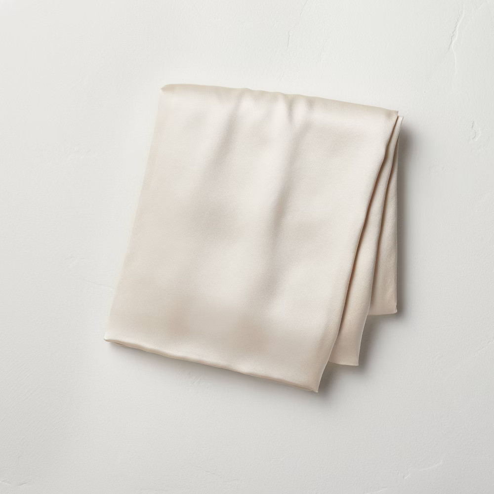 Standard Solid Silk Pillowcase Natural - Casaluna | Target