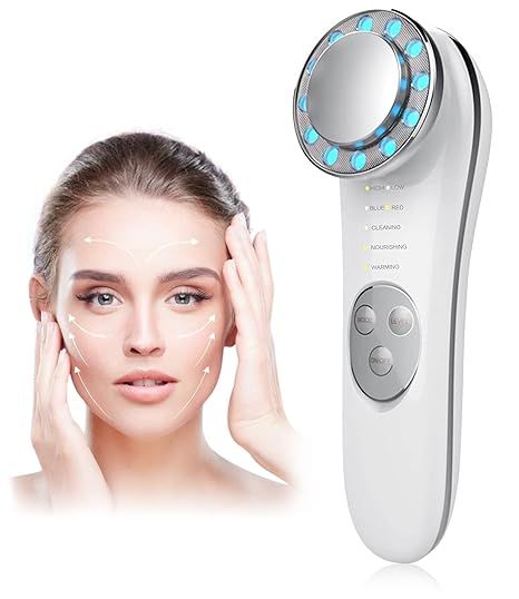 Facial Massager, Skin Care Tools 7 in 1 High Frequency Facial Machine, Skin Care Galvanic Facial ... | Amazon (US)