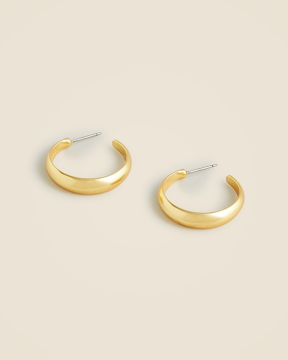 Dainty gold-plated hoop earrings | J. Crew US
