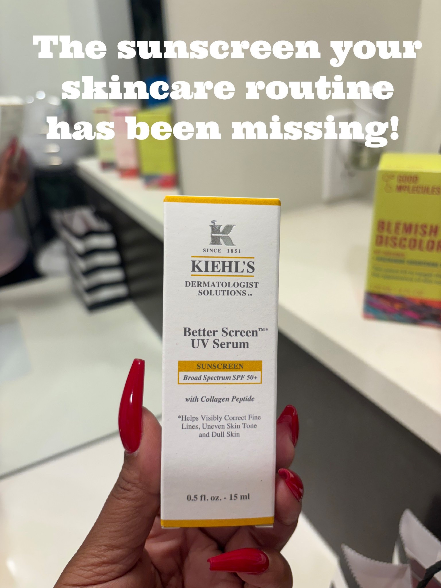 The SPF your skin will thank you for! 

If you’re looking for the best sunscreen for hyperpigmentation, dark spots, or uneven skin tone, this Kiehl’s Better Screen UV Serum is a must-have!

✔️ SPF 50+ sunscreen to protect against sun damage & premature aging
✔️ Collagen peptides to help with fine lines, elasticity & firmness
✔️ No white cast sunscreen – works on all skin tones
✔️ Lightweight & hydrating – won’t clog pores or leave skin greasy
✔️ Brightening sunscreen that helps even out uneven skin tone

Sunscreen isn’t just for summer—it’s an everyday essential! Grab yours today. Protect your glow & shop now. 

#LTKBeauty #BestSPFforDarkSpots #NoWhiteCastSPF #HyperpigmentationCare #GlowingSkin #BestSunscreenForMelasma #DewySkin #SkincareMustHaves #AntiAgingSPF #SPFforDarkSkin

#LTKFindsUnder50 #LTKBeauty