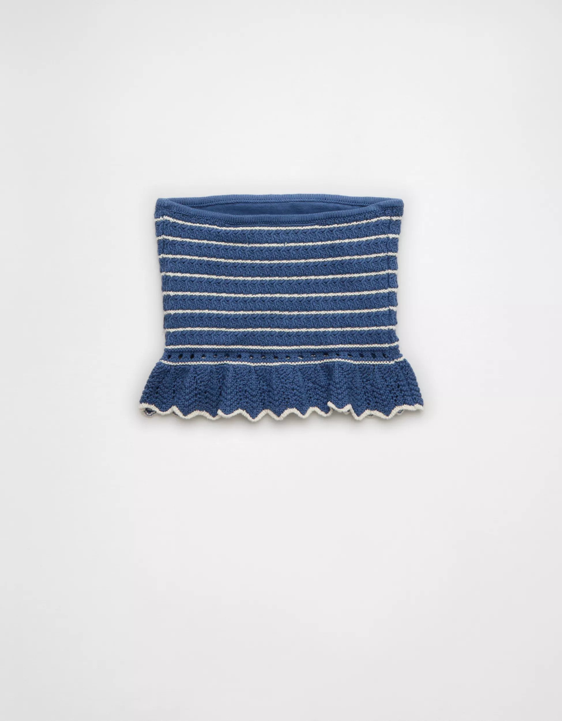 AE Crochet Cropped Peplum Tube Top | American Eagle Outfitters (US & CA)