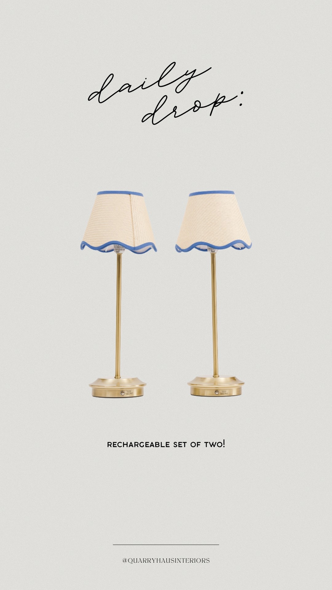 Set of two rechargeable table lamps with the sweetest blue scalloped shade detail! 

Budget friendly lighting lamps kids room decor

#LTKFindsUnder100 #LTKHome #LTKKids