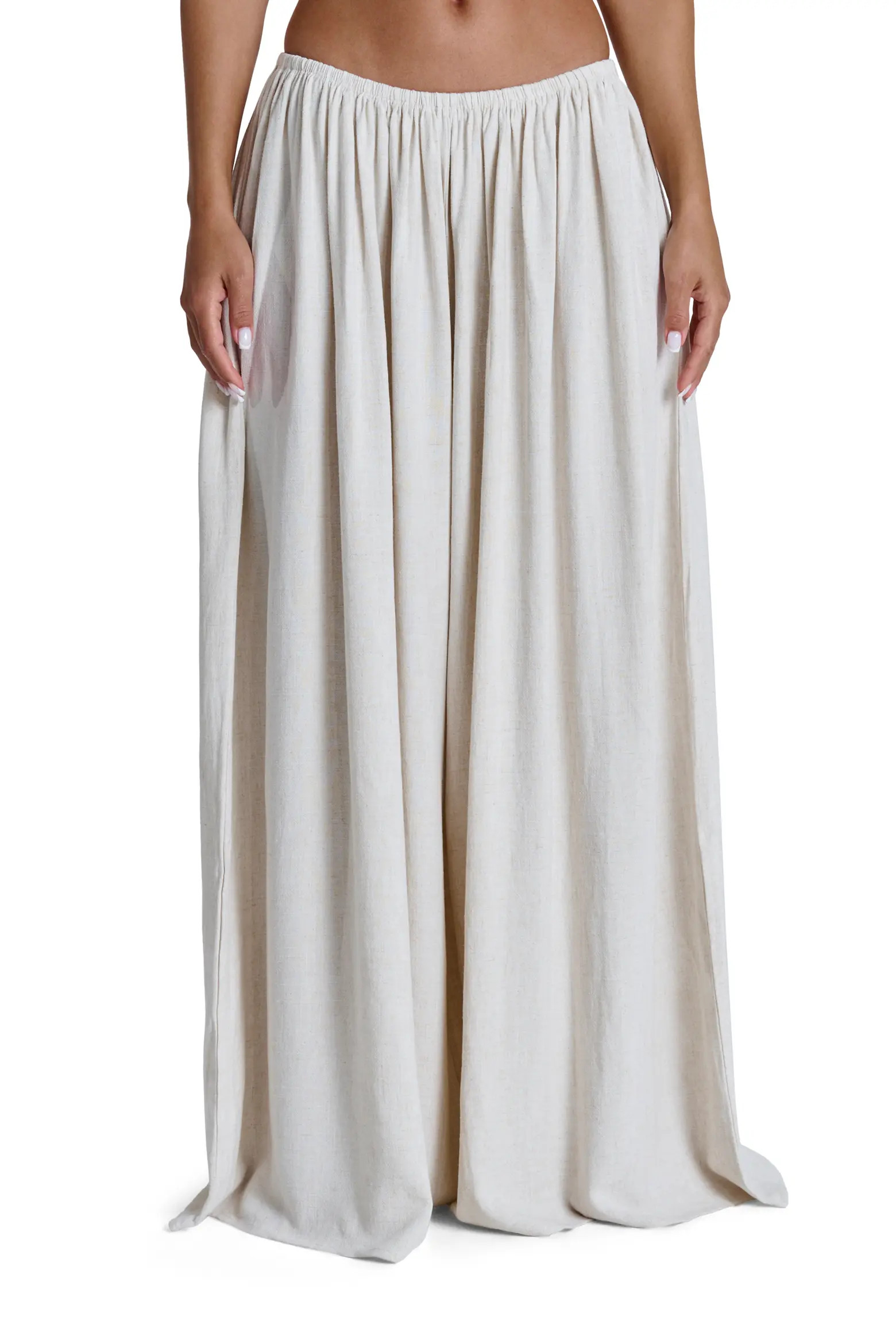 Cotton & Linen WIde Leg Pants (Women) | Nordstrom | Nordstrom