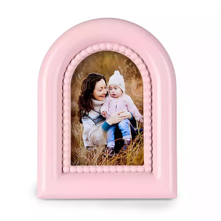 Light Pink Beaded Arch Picture Frame | Kirklands