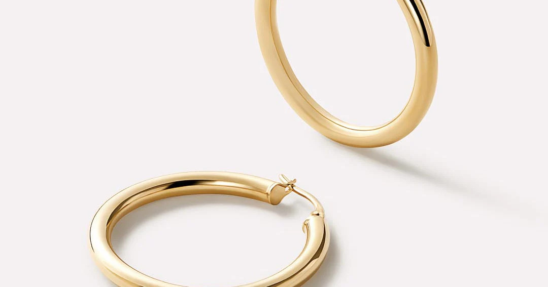 Chunky Gold Hoop Earrings | Ana Luisa