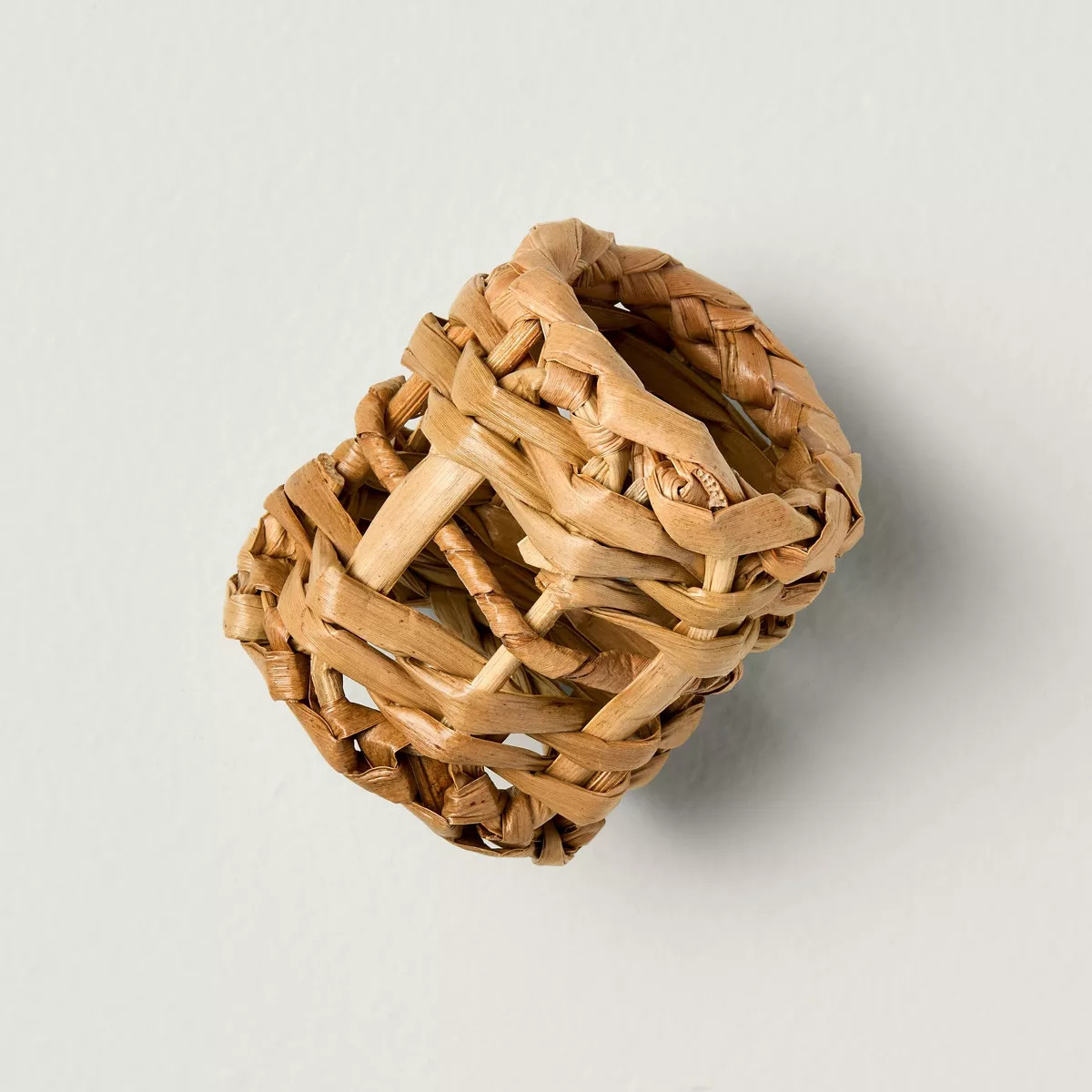 4pc Natural Woven Napkin Ring Set - Hearth & Hand™ with Magnolia | Target