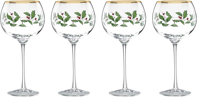 Lenox Holiday 4-Piece Wine Glass Set | Amazon (US)