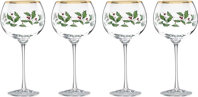 Lenox Holiday 4-Piece Wine Glass Set | Amazon (US)