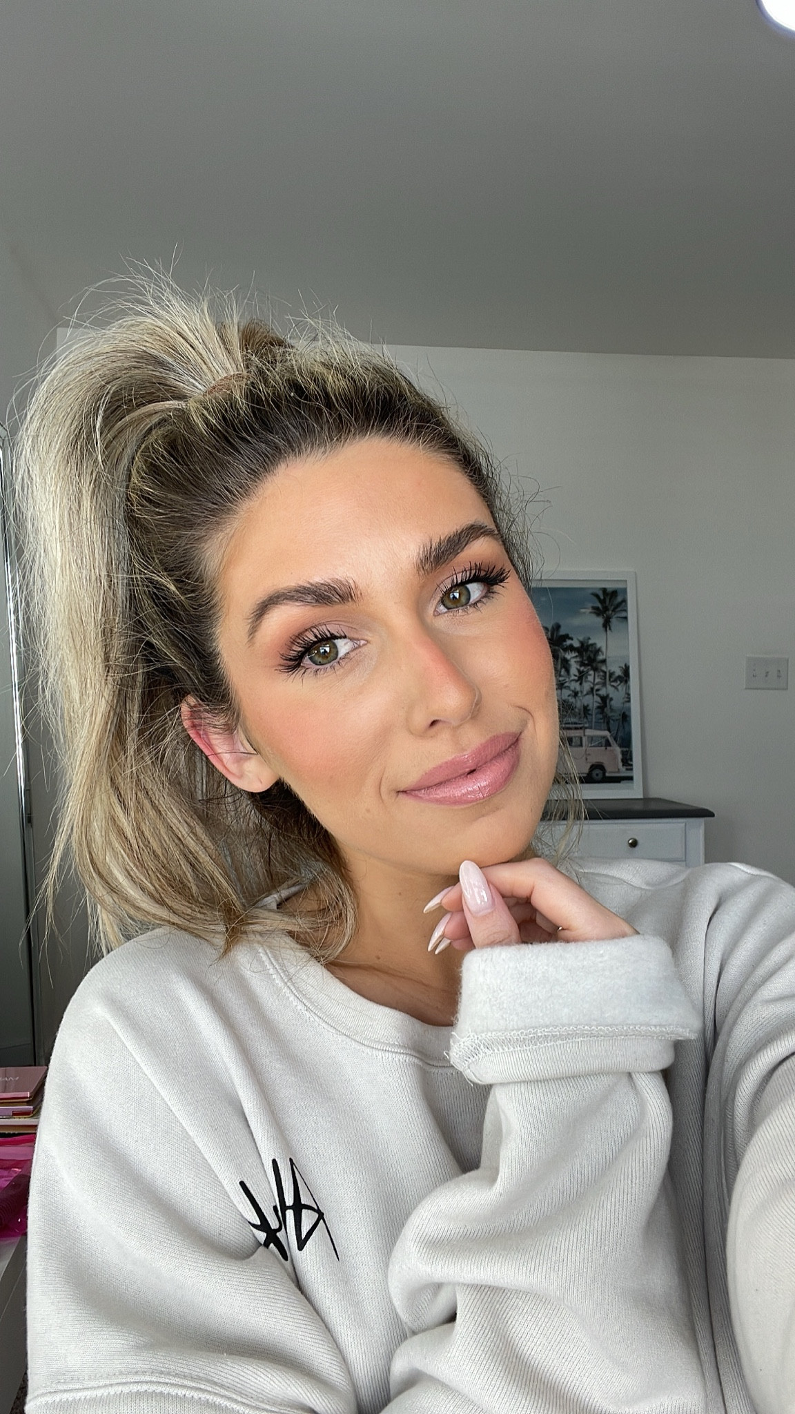 Today’s makeup 🤎 sharing a little weekend chit chat and how I set my face over on stories! 
Foundation: light beige
Concealer: 3W
Contour: dune
Bronzer: island ting
Liquid blush: orgasm 
Blush: luminoso 
Lip liner: pillow talk 
Lipstick: peach blossom + Kim KW

#LTKbeauty #LTKfindsunder50 #LTKstyletip