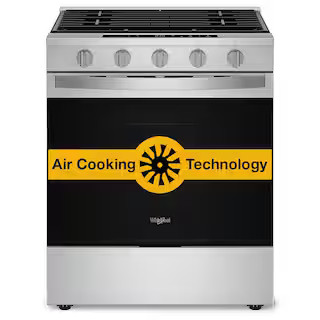 Whirlpool 30 in. 5-Burners Smart Slide-In Gas Range in Fingerprint Resistant Stainless Steel with... | The Home Depot