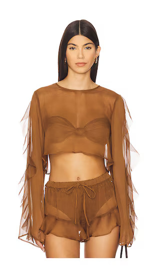 Thoma Cropped Shirt in Bronte | Revolve Clothing (Global)