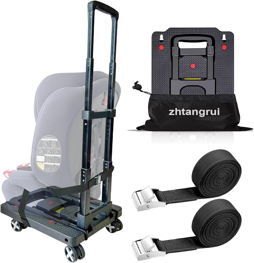 Car Seat Dolly for Airport - CarSeat Roller Cart Wheels for Airplane - Car Seat Travel Cart Carri... | Amazon (US)