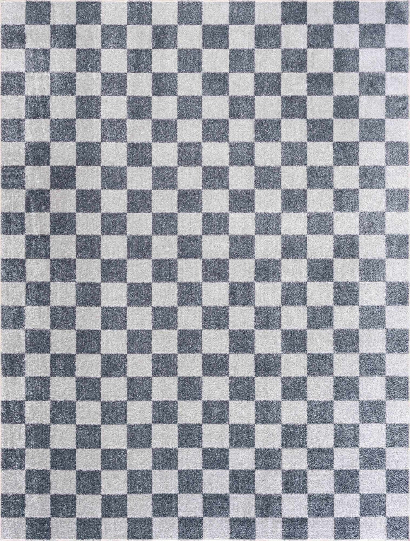 Alie Blue Checkered Area Rug | Boutique Rugs