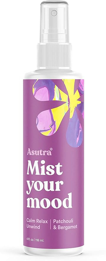 ASUTRA Patchouli & Bergamot Essential Oil Blend, Multi-Use Aromatherapy Spray, 4 fl oz | for Face... | Amazon (US)