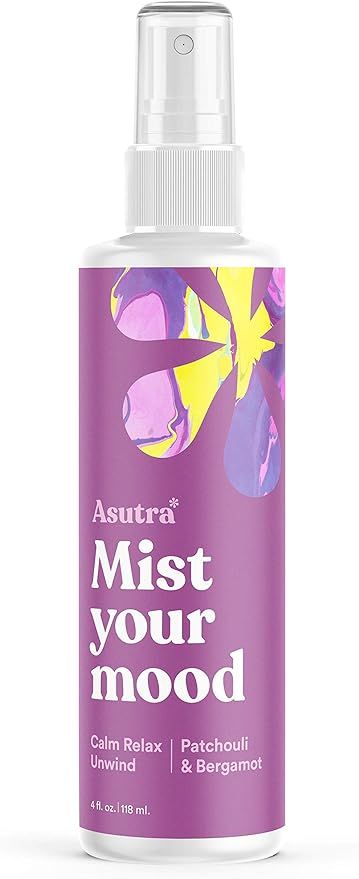 ASUTRA Patchouli & Bergamot Essential Oil Blend, Multi-Use Aromatherapy Spray, 4 fl oz | for Face... | Amazon (US)
