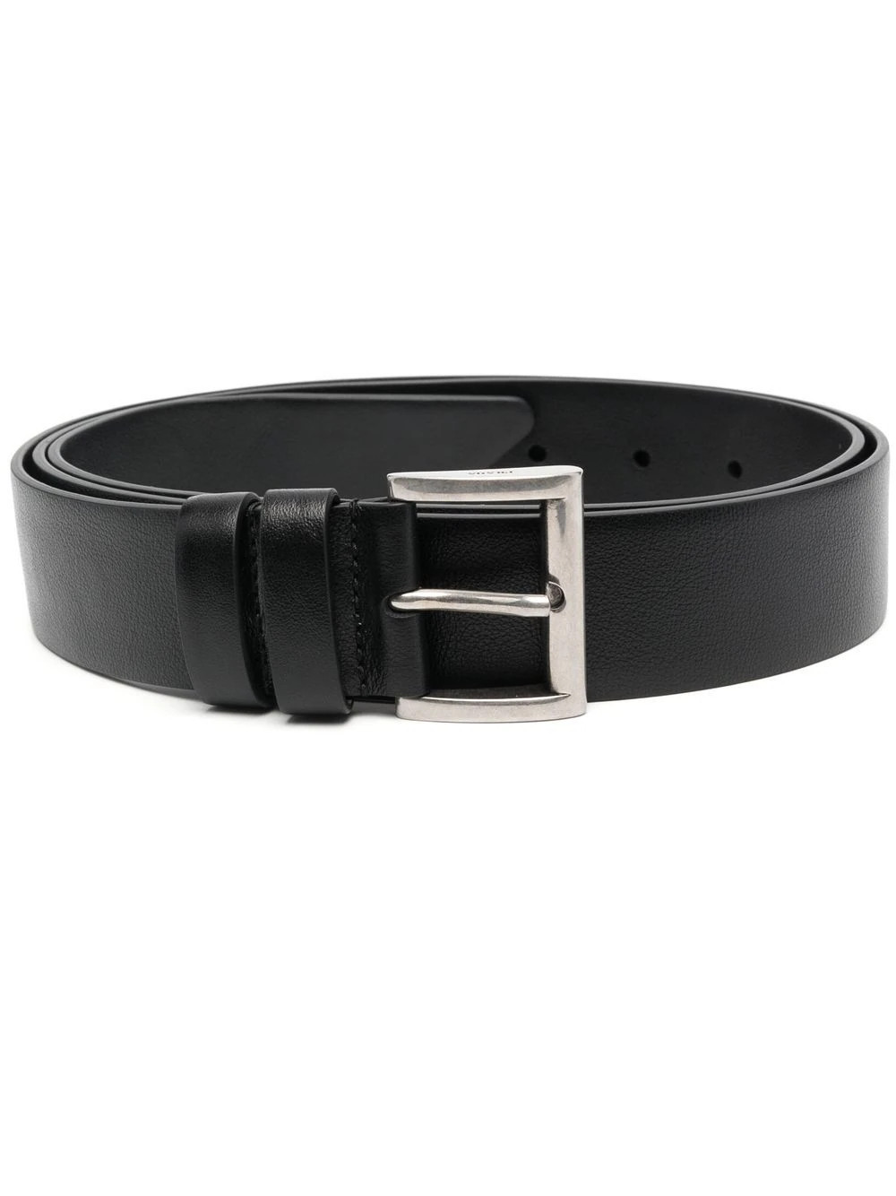 logo-plaque leather belt | Farfetch Global