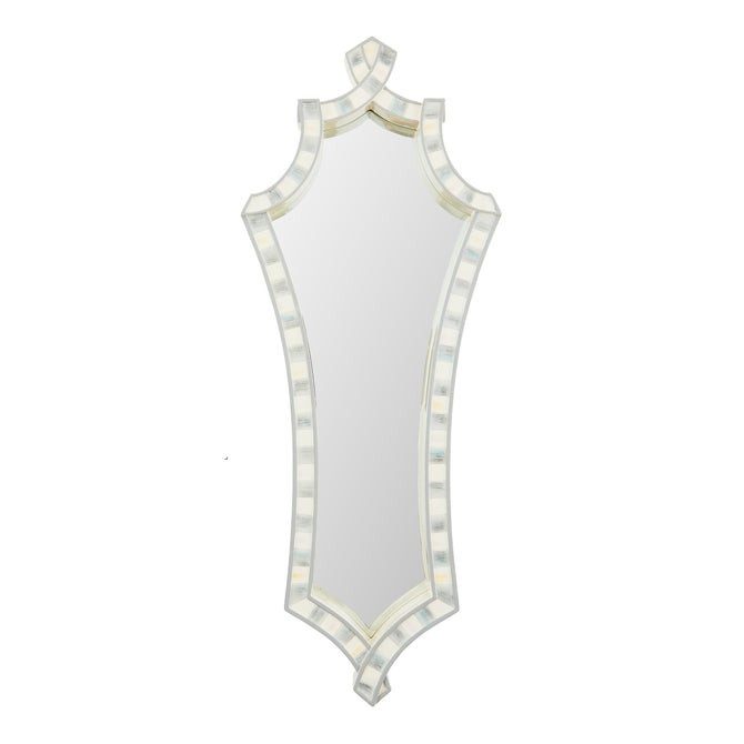 Sterling Check Wall Mirror | MacKenzie-Childs