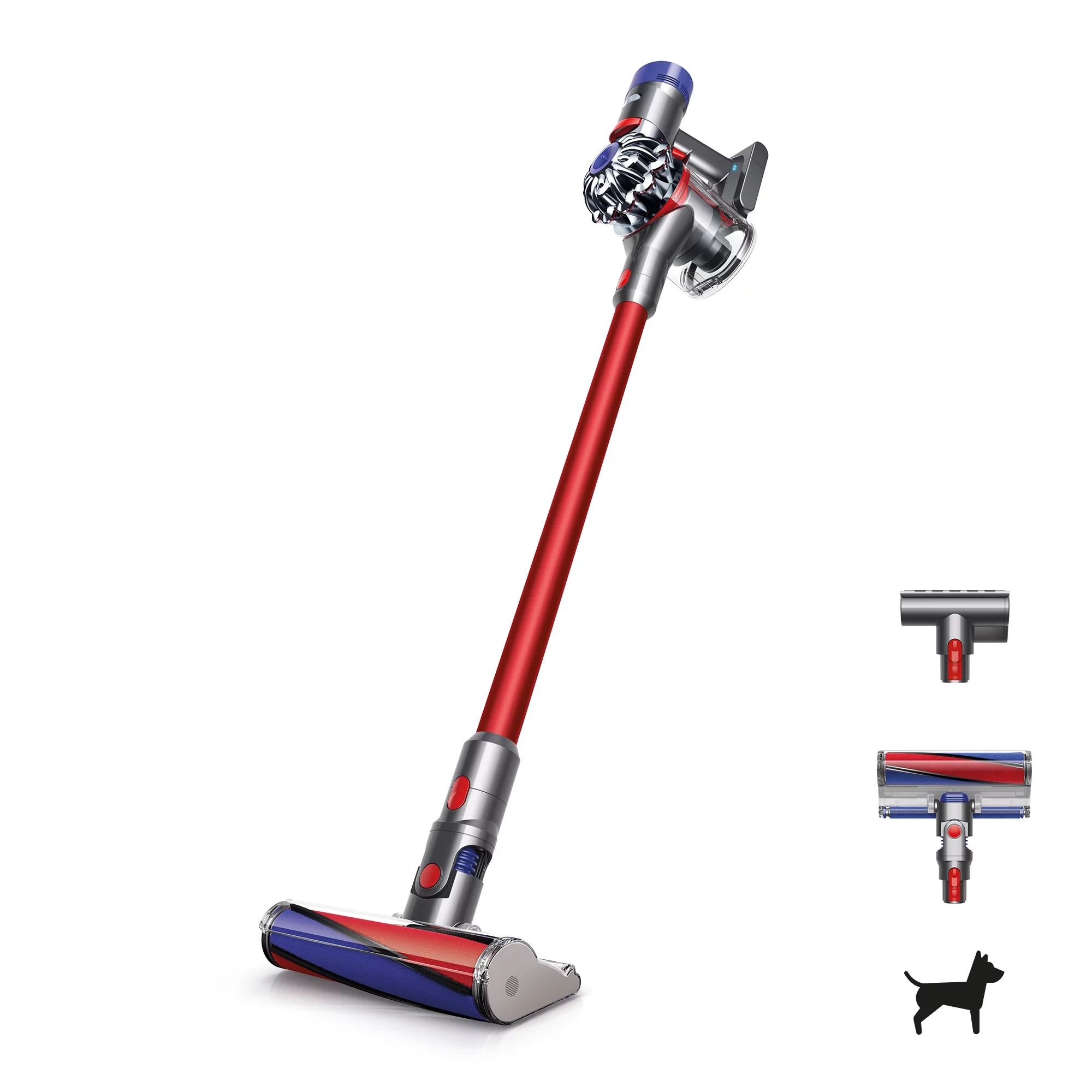 Dyson V8 Fluffy Cordless Vacuum | Red | New - Walmart.com | Walmart (US)