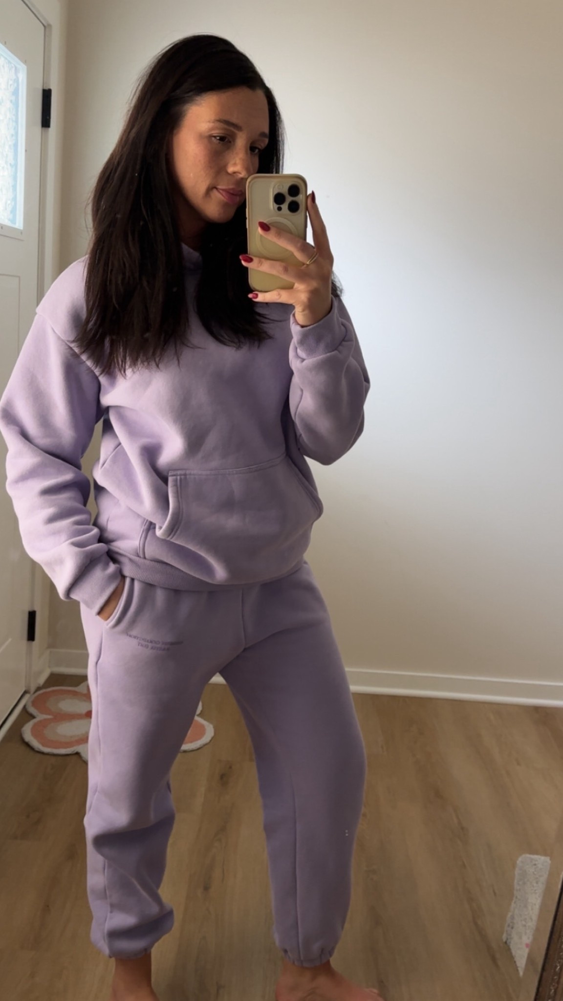 Comfrt New Limited Pastel Collection - Lavender Hoodie and Jogger | the best sweat set
Checkout Comfrt - slightly weighted material to help with anxiety & stress
 #sweats #hoodiethathoodies 

#LTKootd #LTKValentine
