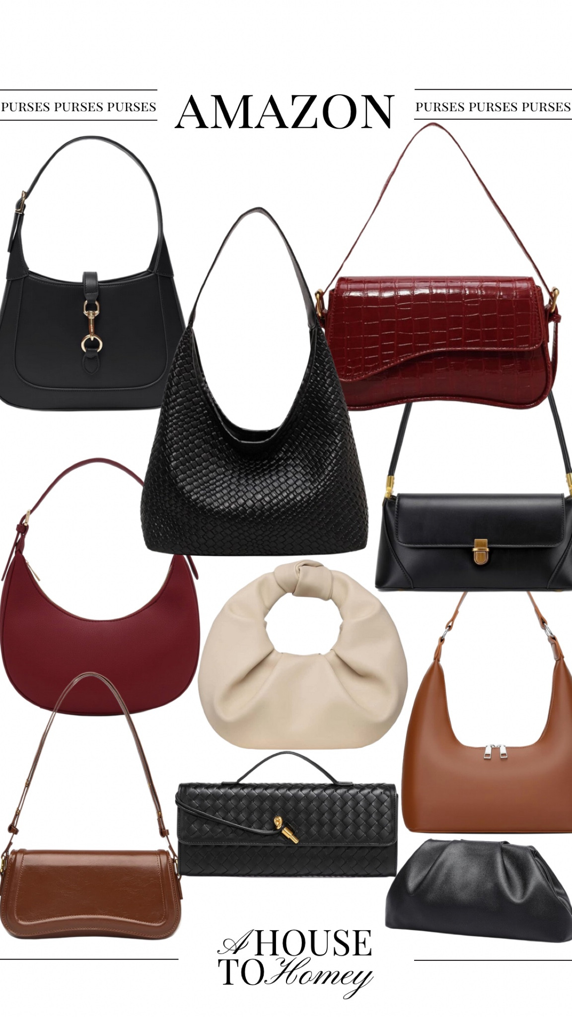 Some of my current fav purses all from Amazon! 

Amazon purses 
Purses under $50
Purses under $25
Black purse
Black clutch
Maroon purse
Burgundy purse
Brown purse
Beige purse
Black tote 

#LTKSaleAlert #LTKFindsUnder50