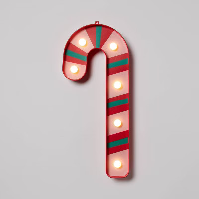 LED Marquee Candy Cane Christmas Novelty Silhouette Light - Wondershop™ | Target