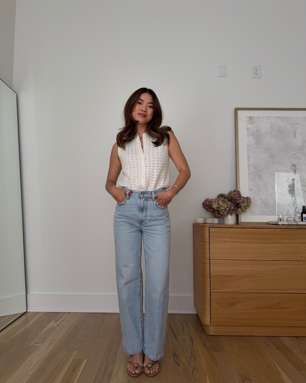 Sizing info: 
•Top size XS 
•Jeans size 23 in 15 Yrs Brl Thr Bleu  

petite fashion, get dressed with me, outfit inspiration, ootd, nashville outfit, Nashville influencer, petite style, vacation style, casual outfits, mom style, petite pants, spring outfits, spring outfit info, spring pants, spring outfit idea, spring top, spring tank, spring sweater, spring shoes, sweater tank, jeans, spring jeans, petite jeans, aritzia jeans, 
@Aritzia 
 

#LTKPetite #LTKootd #LTKSeasonal