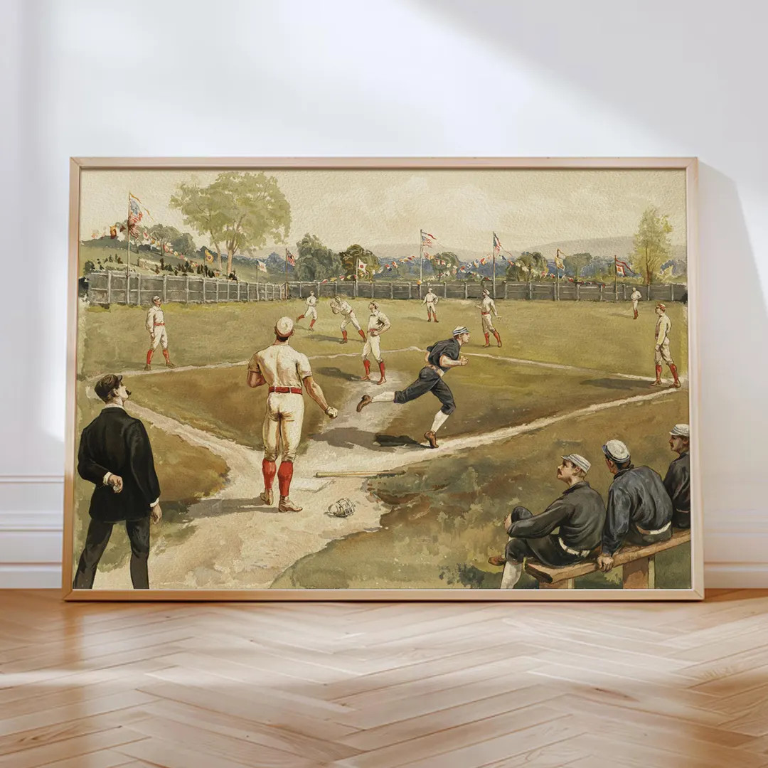 Baseball Print, Vintage Prints, Sports Poster, Baseball Fan Gift, Vintage Baseball Art, Downloada... | Etsy (US)