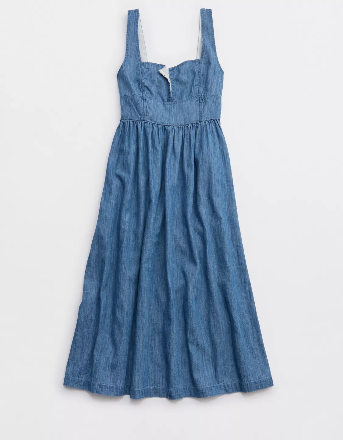 Aerie Denim Midi Dress | American Eagle Outfitters (US & CA)