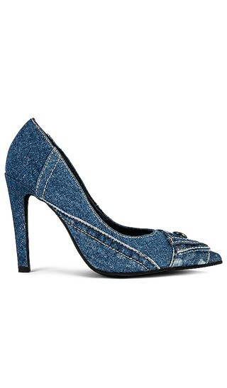 Bermuda Pumps in Blue Denim | Revolve Clothing (Global)