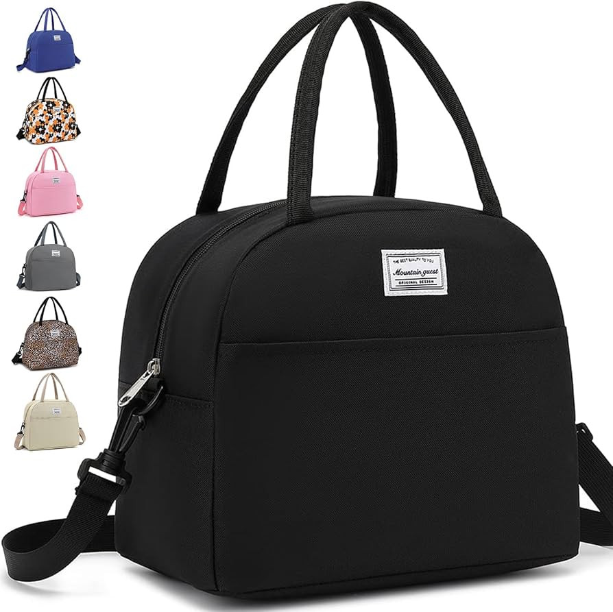 lunch bag women & men, Reusable Insulated Cooler Lunch Box Adult Water Resistant Lunch tote bag f... | Amazon (US)