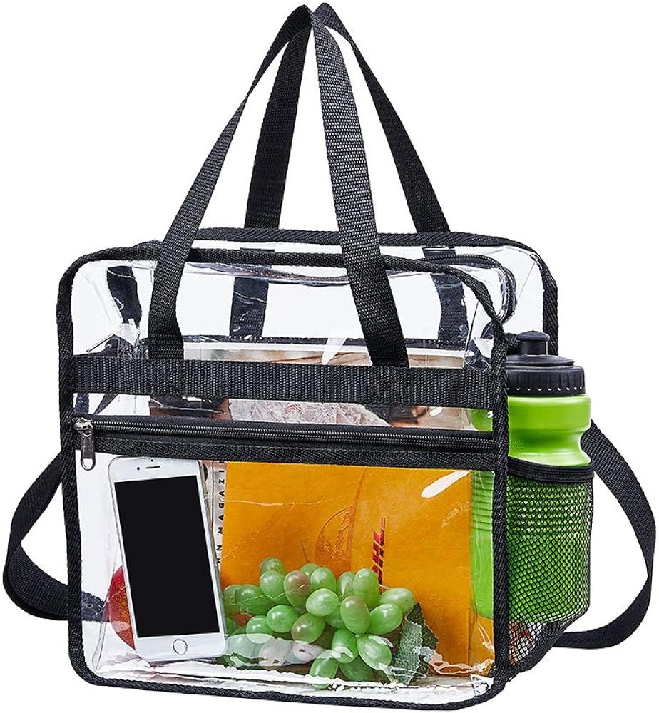 Clear Bag Stadium Approved, Security Approved Clear Tote Bag,12" x 12" x 6" | Amazon (US)