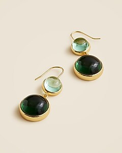 Glass stone drop earrings | J. Crew US