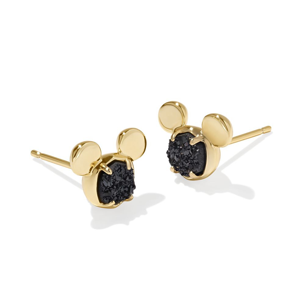 Mickey Mouse Icon Earrings by Kendra Scott – Black | Disney Store | Disney Store