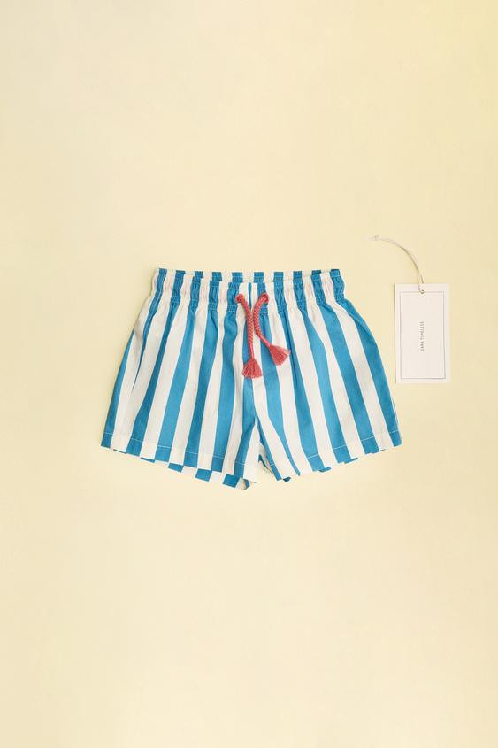 ZARA TIMELESS - STRIPED SWIM SHORTS | Zara US