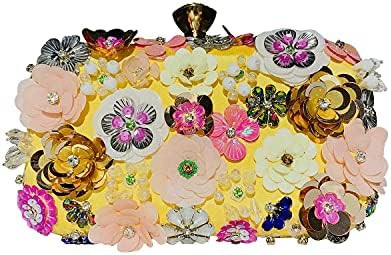 Lanpet Women Clutches Flower Evening Handbag Chain Strap Shoulder Bag | Amazon (US)