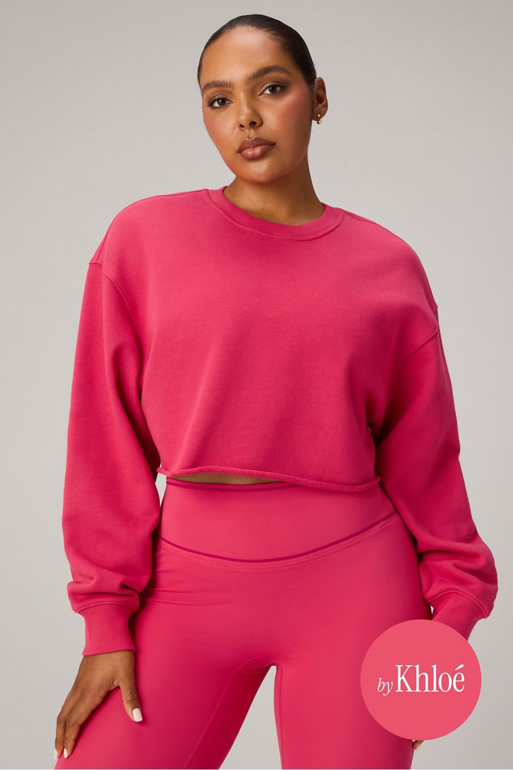 Heavy Terry Cropped Pullover | Fabletics