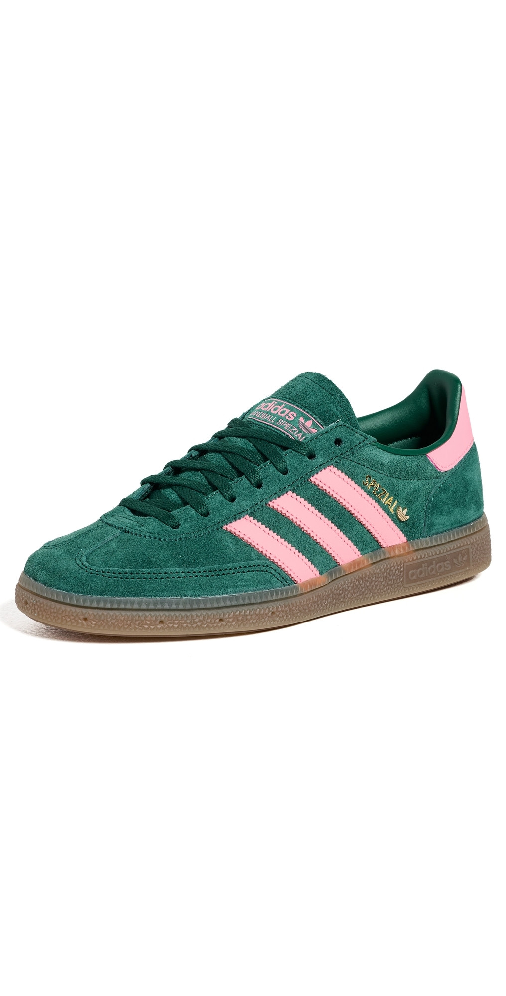 adidas Handball Spezial Sneakers Collegiate Green/Pink/Gold Met 8.5 | Shopbop