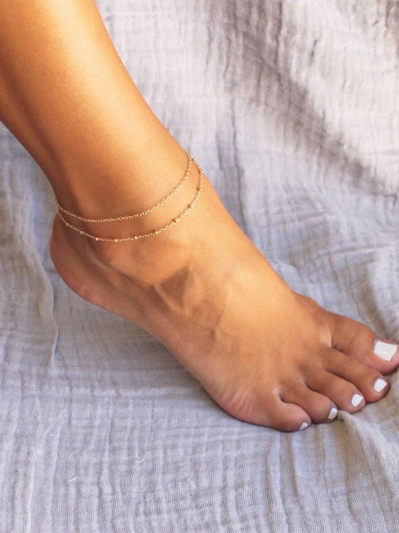 Anklet for Women Anklet Bracelet Gold Anklet Simple Chain | Etsy | Etsy (US)