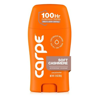 Carpe Women's 100H Sweat & Odor Control Antiperspirant Deodorant - Soft Cashmere - 1.76oz: Paraben-Free, Vegan, Cream Form | Target