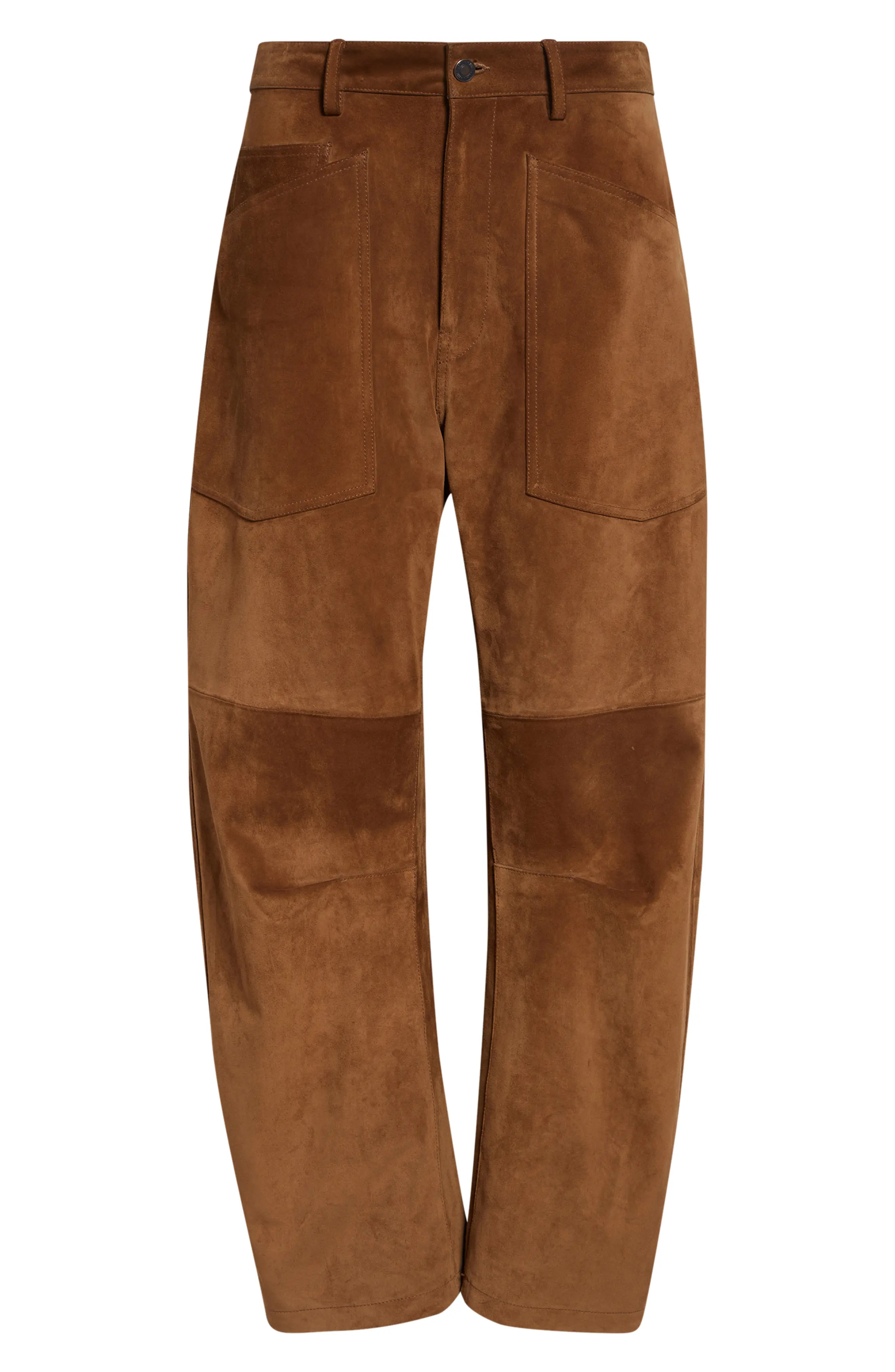 Nili Lotan Shon Suede Barrel Leg Pants (Women) | Nordstrom | Nordstrom